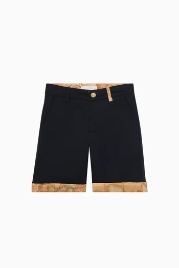 Map-print Bermuda Shorts