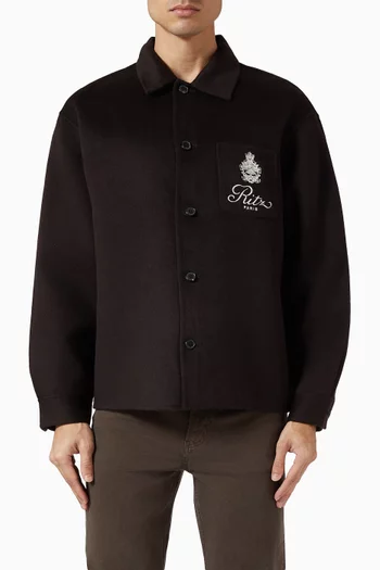 x Ritz Paris Double Face Overshirt in Wool