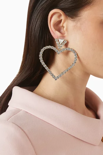 Coeur Royal Earrings in Metal & Swarovski® Crystals