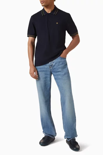 تي شيرت بولو مطرز بشعار جانشيني