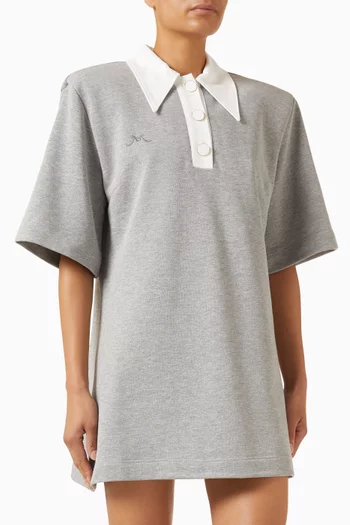 Oversized Signature Polo Mini Dress