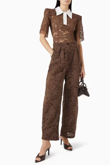 Polo Bodysuit in Lace