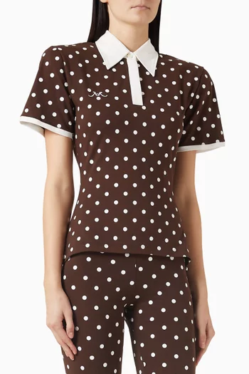 Polka Dot Polo T-shirt