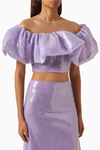 Sequin-embellished Top