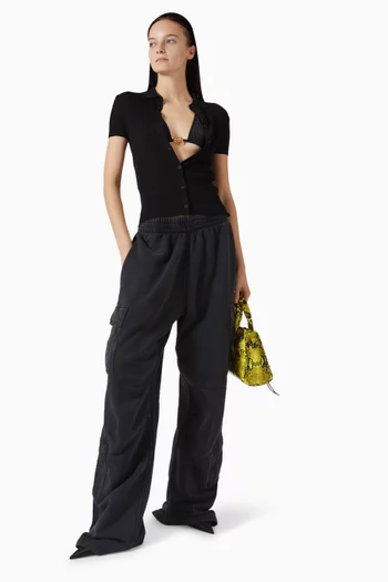 تي شيرت بولو نسيج مضلع