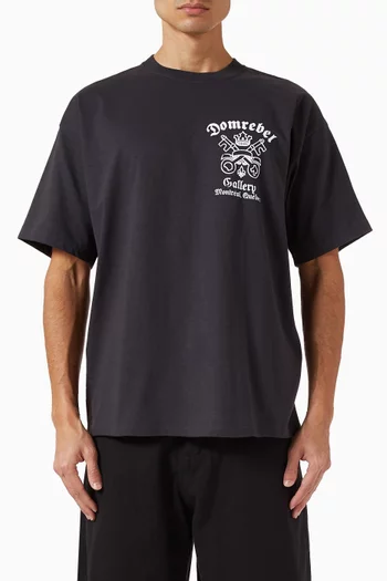 تي شيرت جوثام بطبعة قطن جيرسيه