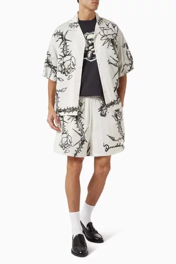 Inked Shorts in Mesh