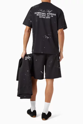 Staff Print T-shirt in Cotton