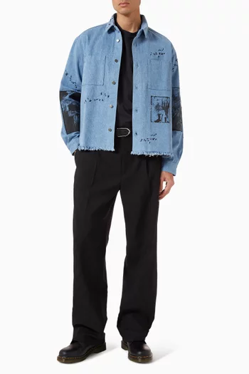 Unskilled Worker Overshirt in Denim