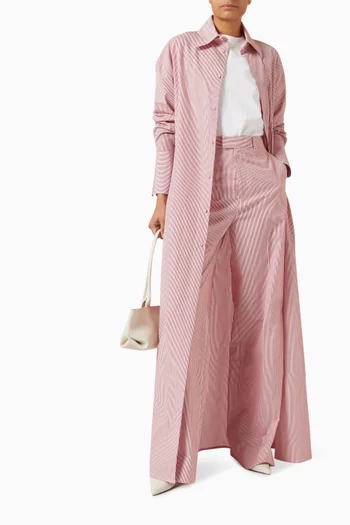 فستان مالك بنمط قميص قطن