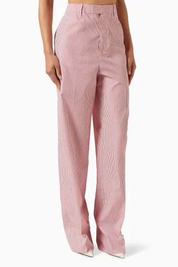 Juno Striped Pants in Cotton