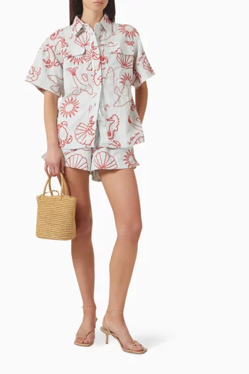 قميص لو بالم مزيج قطن