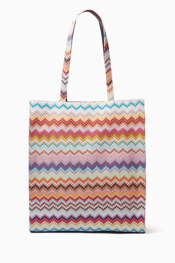 Tote Bag in Raschel Knit