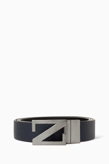 Monogram Reversible Belt in Leather