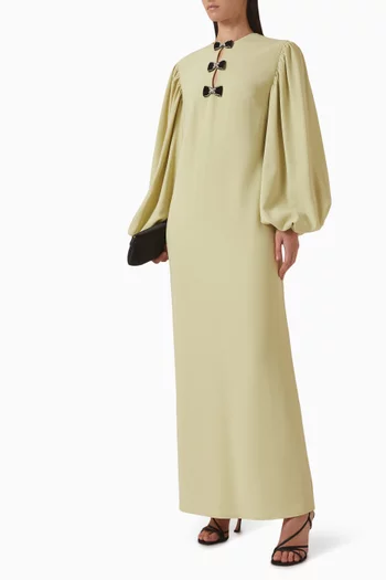 فستان هالو مزين بعقد