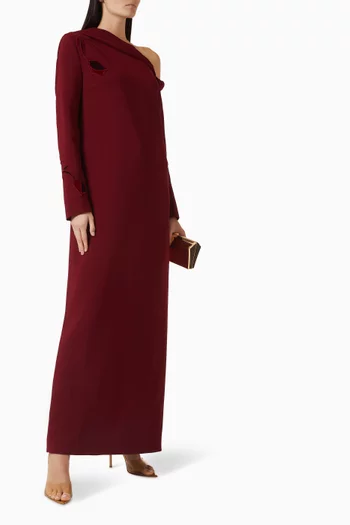 فستان ايا مزين بتطريزات زهور تيوليب