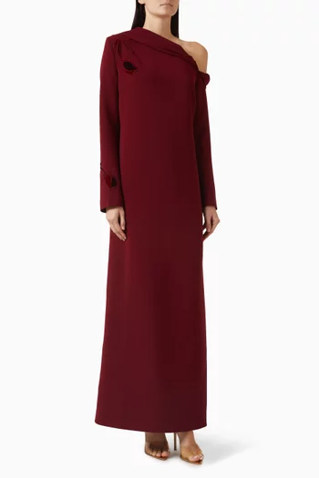 فستان ايا مزين بتطريزات زهور تيوليب