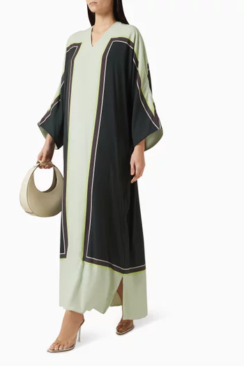 قفطان فيفيان مزين بنقشة