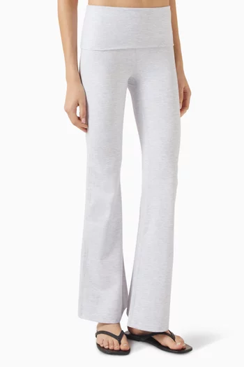 بنطال بقصة واسعة وحزام خصر مطوٍ دايفليكس