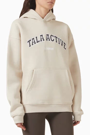 Active Oversized Hoodie in Organic Cotton Blend