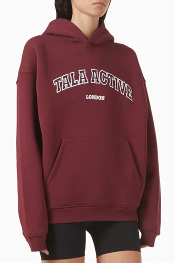 Active Oversized Hoodie in Organic Cotton Blend