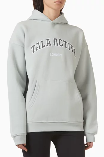 Active Oversized Hoodie in Organic Cotton Blend