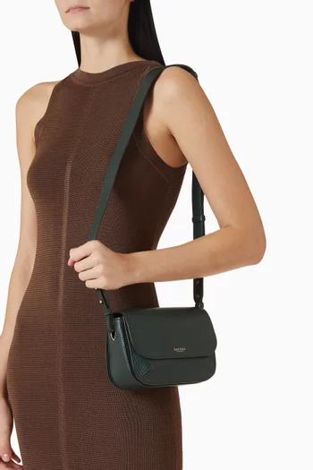 حقيبة كروس إيلا جلد بملمس حُبيبي