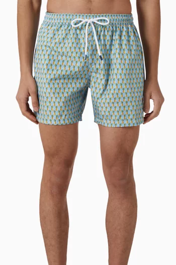 Madeira Stampato Swim Shorts in Airstop