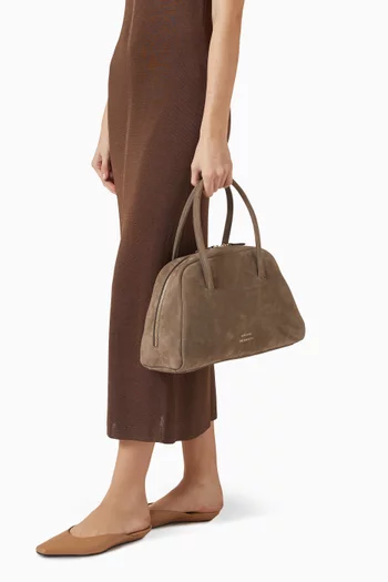 Small Brahms Bowling Bag in Suede