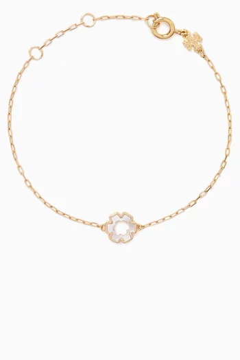 سوار كيرا بحلي سداسية بتصميم زهرة البرسيم