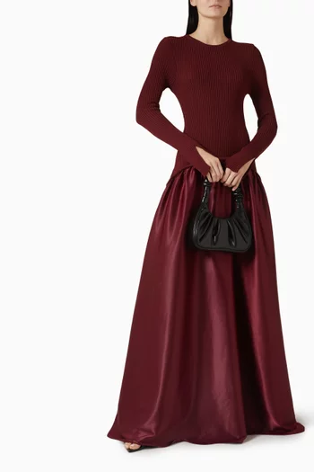 فستان طويل بنمط سترة