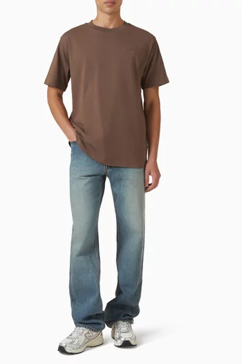 تي شيرت رياضي بشعار الماركة قطن وجيرسيه