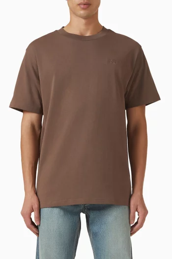 تي شيرت رياضي بشعار الماركة قطن وجيرسيه