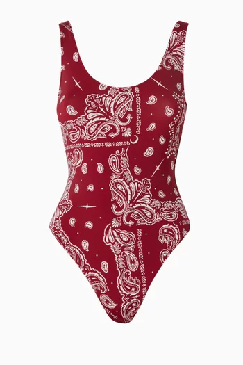 Printed One-piece Swimsuit