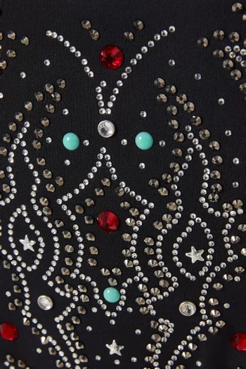 Texano Embellished Brazilian Bikini Set