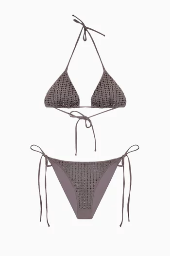 Malibu Embellished Bikini Set