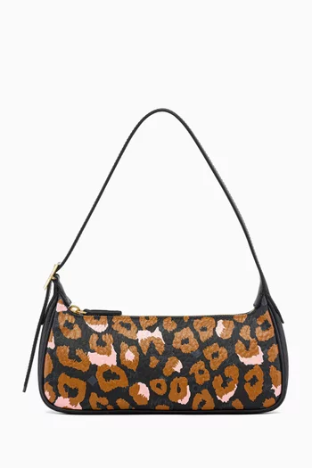 Small Aren Shoulder Bag in Visetos Monogram Canvas