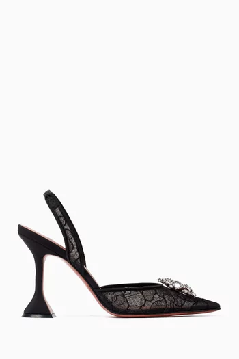 Rosie 95 Lace Slingback Pumps