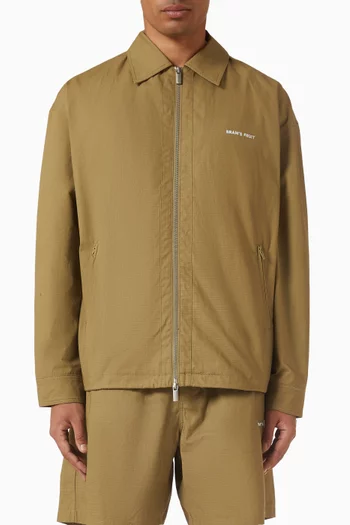 Text Logo Jacket in Ripstop