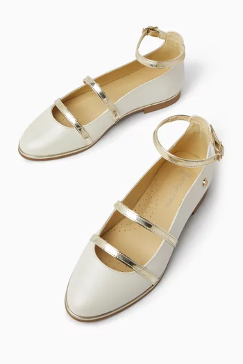 Double Strap Ballerina Sandals