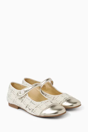 Textured Ballerina Sandals