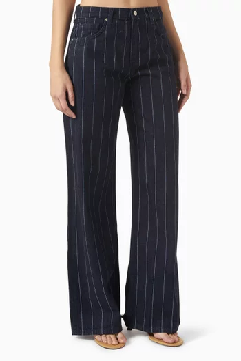 Cary Low Rise Slouchy Wide Leg Jeans in Denim