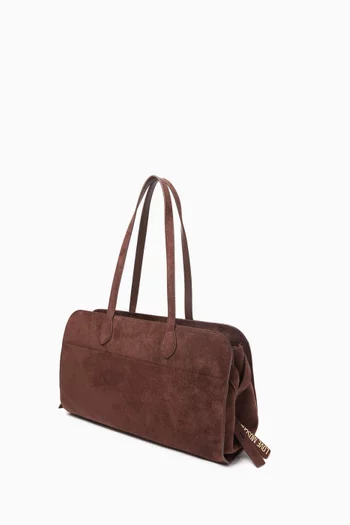 Logo Tote Bag in Faux Leather