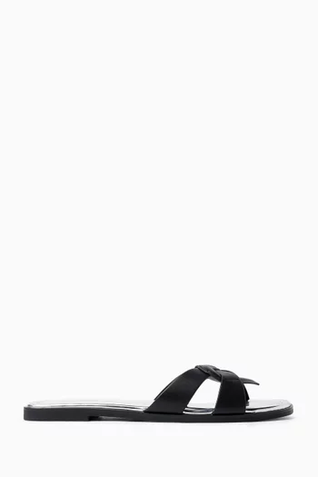 Square Slides in Leather