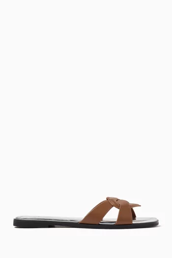 Square Slides in Leather