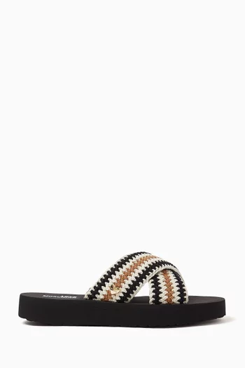 Sunny Love Crochet Slides
