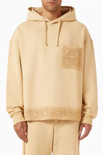 كنزة بغطاء رأس انيجو صوف قطني