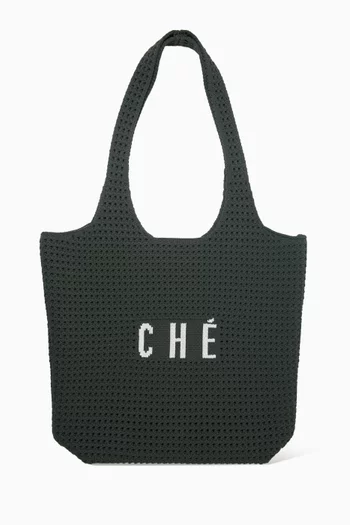 حقيبة تسوق لانتانا بشعار الماركة قماش منسوج