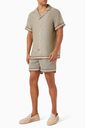 قميص لوسينا مزين بنقشة