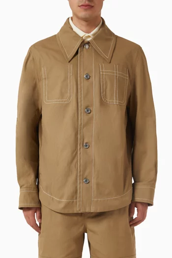 Worker Shirt Jacket in Cotton